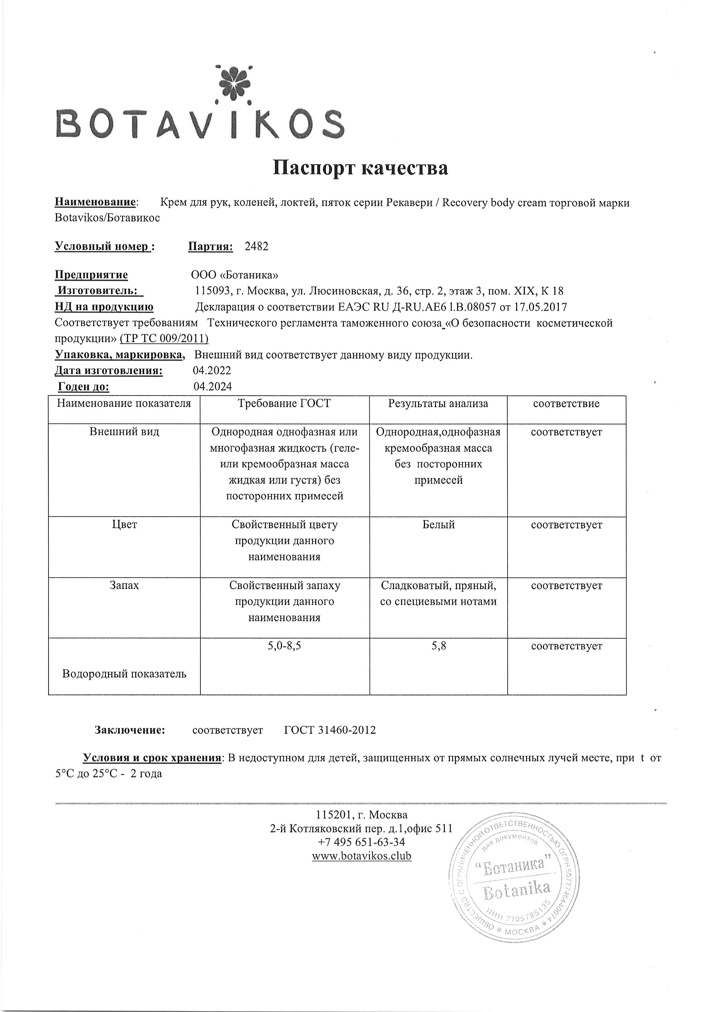 Паспорт №042022